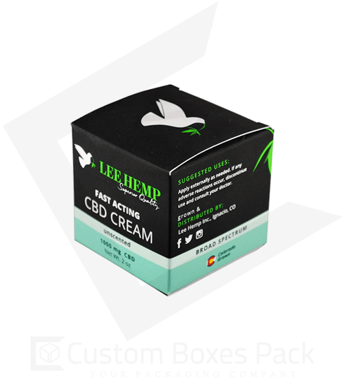 custom printed hemp cream boxes