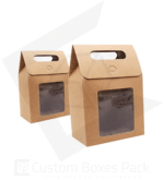 kraft window bag box wholesale