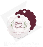custom circle hang tags wholesale