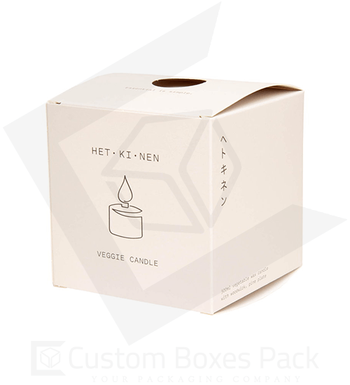 custom white candle boxes wholesale