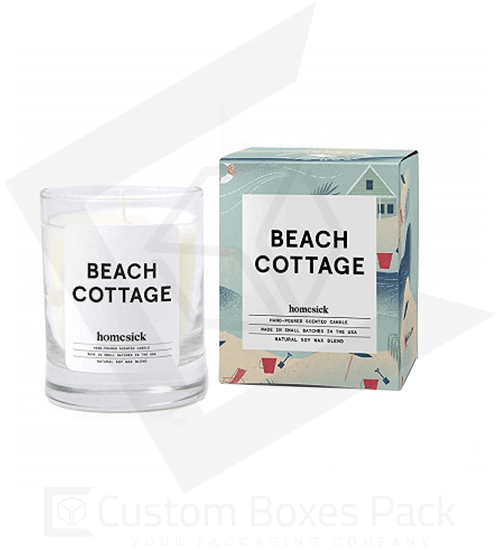 custom white candle boxes