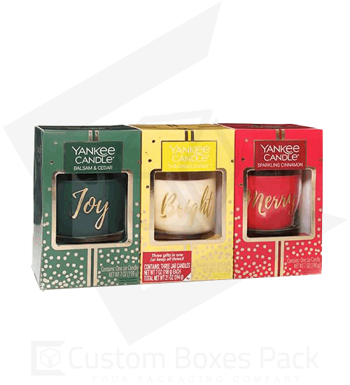 custom window candle boxes wholesale