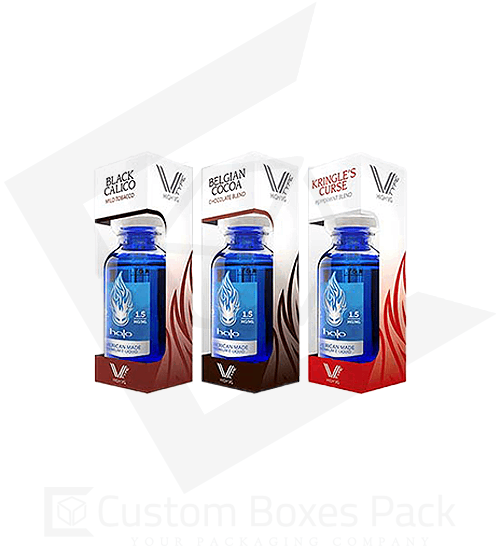 custom window e liquid boxes wholesale